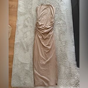 Abercrombie & Fitch Paloma Nude Modal blend Maxi Dress small brand new